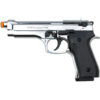 Militia Model 92F Full-Auto 9mm Blank Non-Gun Prop Pistol Nickel
