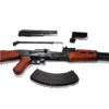 Militia AK-47 Assault Rifle (Black) Gun Replica (34 in X 14 in) 6