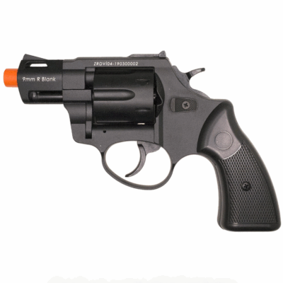 Zoraki R2 2" Barrel - Front Firing Blank Gun Revolver Black